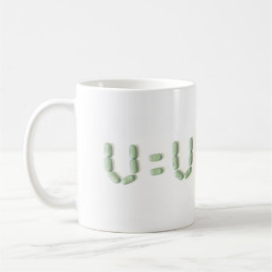 HIV - U=U (nicht nachweisbar = nicht übertragbar) Kaffeetasse