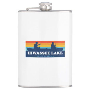 Hiwassee North Carolina Canoe Flachmann