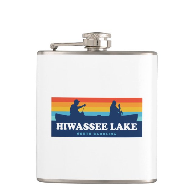 Hiwassee North Carolina Canoe Flachmann (Vorderseite)