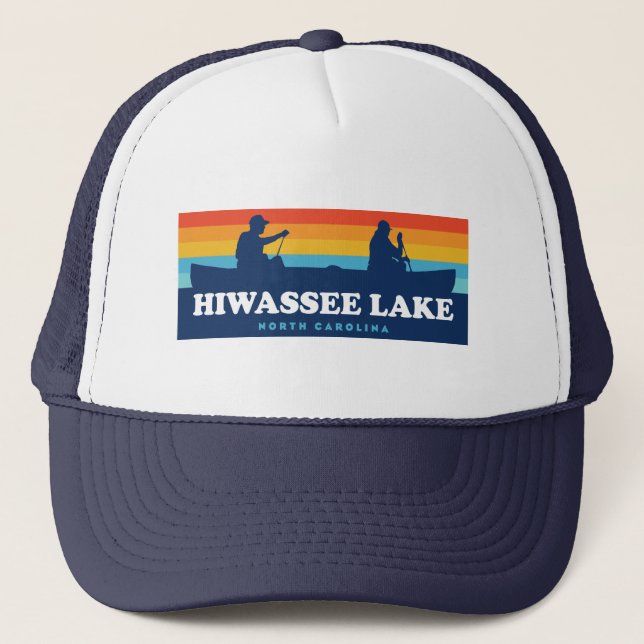 Hiwassee North Carolina Canoe Truckerkappe (Vorderseite)
