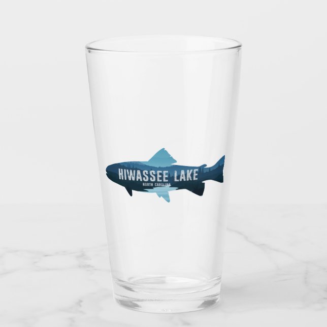 Hiwassee North Carolina Fisch Glas (Vorderseite)
