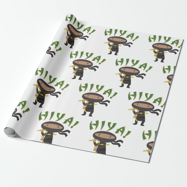 Hiya Ninja Geschenkpapier (Ungerollt)