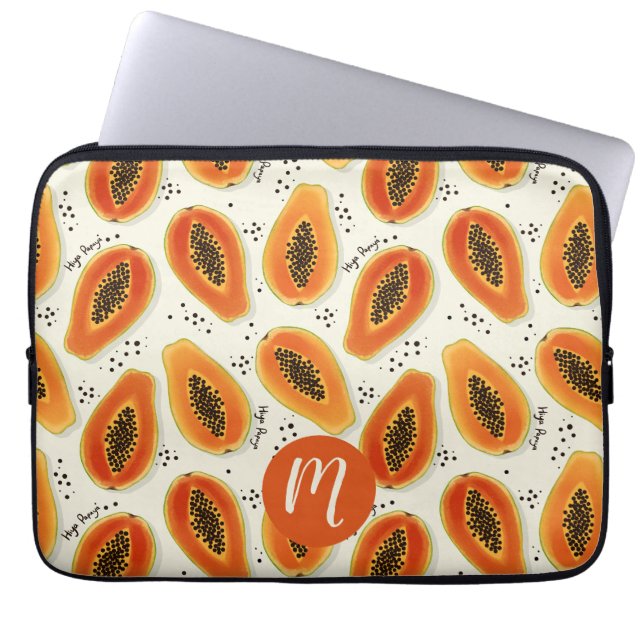Hiya Papaya Pattern Laptopschutzhülle (Vorderseite)