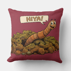 "Hiya!" Von unten Kissen