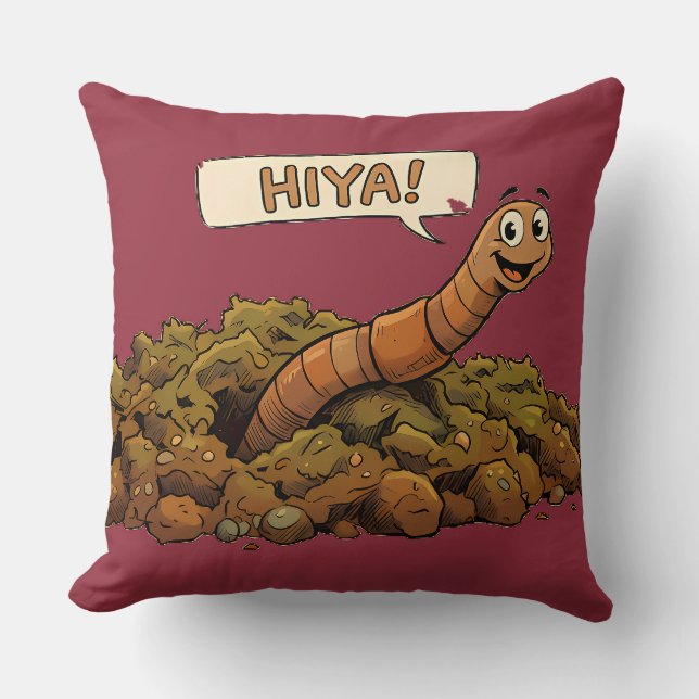 "Hiya!" Von unten Kissen (Vorderseite)