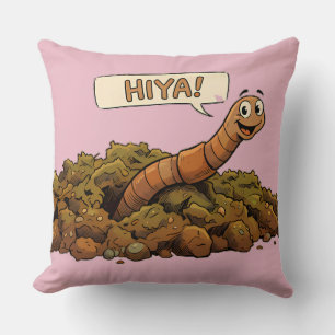 "Hiya!" Von unten Kissen