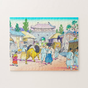 Hiyoshi Mamoru Koreanischer Markt Japanische Lands Puzzle
