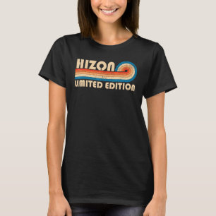 HIZON Nachname Retro Vintag 80er 90s Geburtstag Re T-Shirt