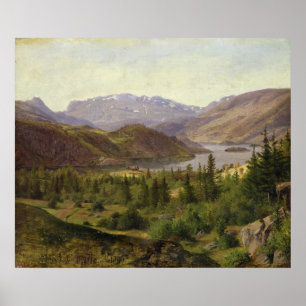 Hjelle in Valders, Tile Fjord, 1835 Poster