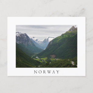 Hjelle-Tal in Norwegen - weiße Postkarte