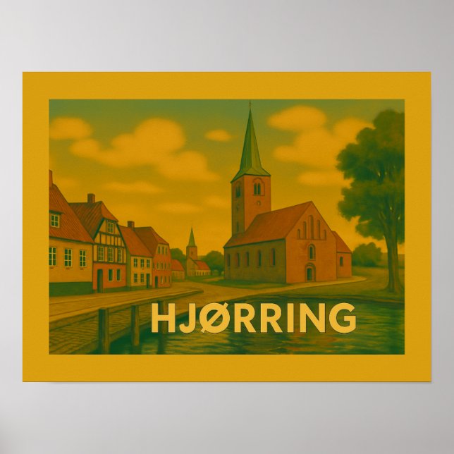 Hjørring Dänemark Kirche Poster (Vorne)