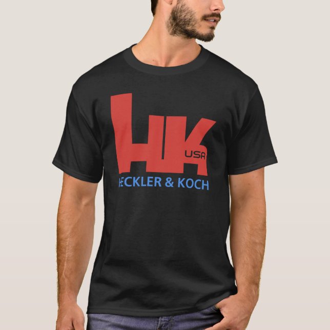 HK Heckler- und Koch-Logo T-Shirt (Vorderseite)