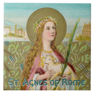 Hl. Agnes von Rom (BC 01) Fliese
