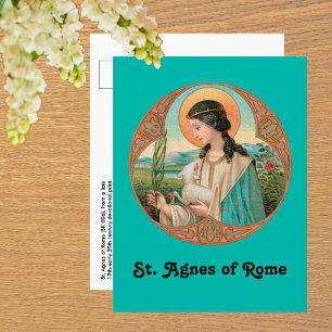 Hl. Agnes von Rom (BK 006) Postkarte