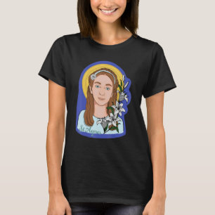 Hl. Agnes von Rom Gebetskarte Vintage Katholische T-Shirt