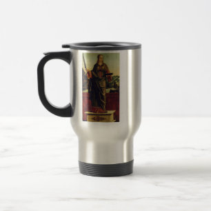 Hl. Anastasia von Rom Premium Kunst Reisebecher