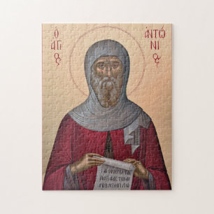 Hl. Antonius der Große orthodoxe christliche Ikone Puzzle