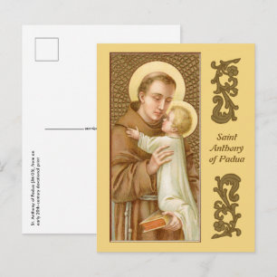 Hl. Antonius von Padua & das Jesuskind (JM 05) Postkarte