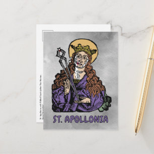 Hl. Apollonia mit gezogenem Zahn (Nürnberg) Postkarte