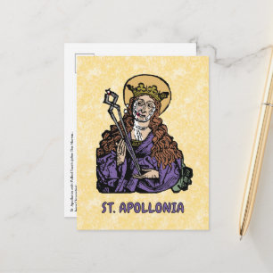 Hl. Apollonia mit gezogenem Zahn (Nürnberg) Postkarte