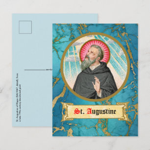 Hl. Augustinus von Hippo (SAU 047; Detail) Postkarte