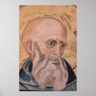 Hl. Benedikt von Nursia Poster