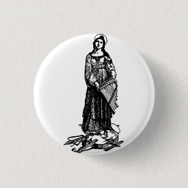 Hl. Cäcilia mit Violine von Raphael Button (Vorderseite)