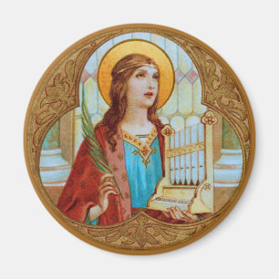 Hl. Cäcilia von Rom (BK 003) Magnet