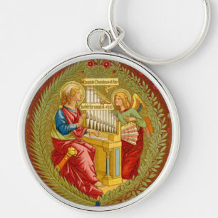 Hl. Cäcilia von Rom (SNV 36) Schlüsselanhänger