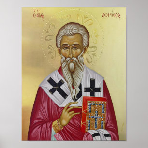 Hl. Dorotheus von Tyrus Orthodoxe Ikonen Druck Poster