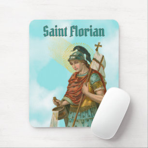 Hl. Florian mit Eimer (Heiterer Himmel; M 019) Mousepad