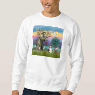 Hl. Franziskus mit Tieren - anpassbar Sweatshirt