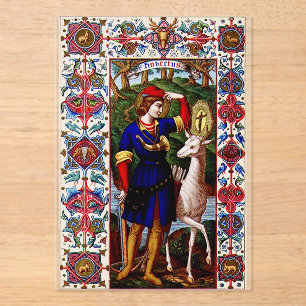 Hl. Hubert von Liege am Hof Acryleinladungen