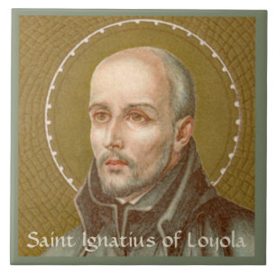 Hl. Ignatius von Loyola (JM 27; Detail) Fliese