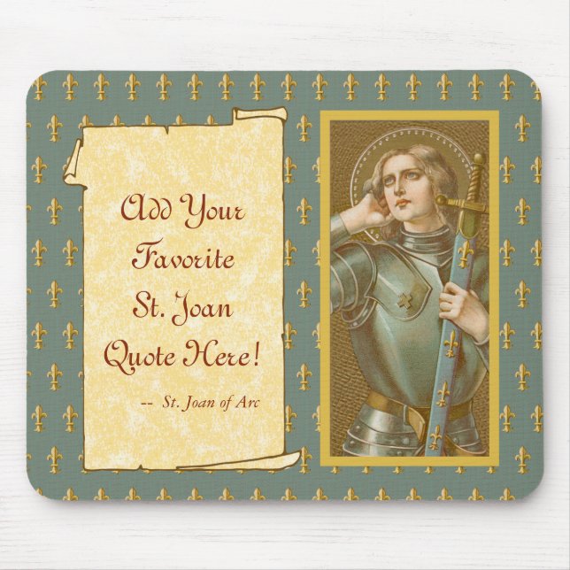 Hl. Johanna von Orléans (JM 28) Mousepad (Vorne)