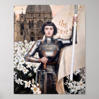 Hl. Johanna von Orléans Schutzpatronin von Frankre Poster