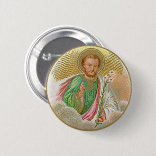 Hl. Josef von einer ‚Pilgerkarte‘ (Detail; B 01) Button