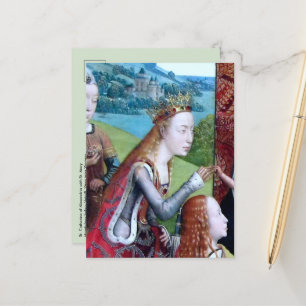 Hl. Katharina von Alexandrien (Detail; M 070) Postkarte