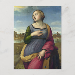 Hl. Katharina von Alexandrien von Raphael Postkarte