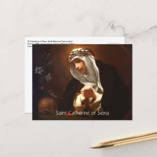 Hl. Katharina von Siena (Franceschini) Horizontal Postkarte