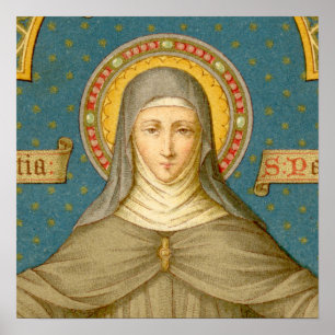 Hl. Klara von Assisi (27. August) 40x40cm oder kle Poster