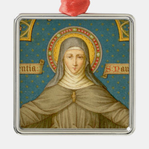 Hl. Klara von Assisi (SAU 27) Silbernes Ornament