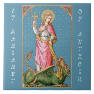 Hl. Margareta von Antiochia (SAU 038) Fliese
