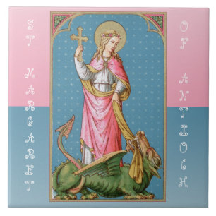 Hl. Margareta von Antiochia (SAU 038) Fliese