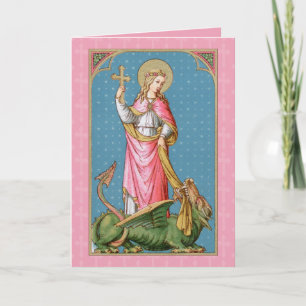 Hl. Margareta von Antiochia (SAU 038) Leere Grußka Karte