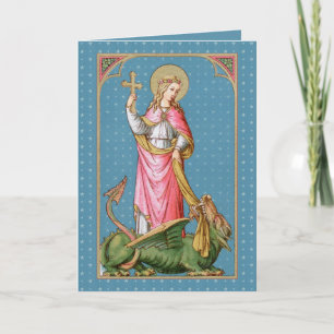 Hl. Margareta von Antiochia (SAU 038) Leere Grußka Karte