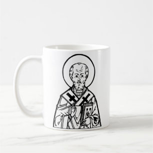 Hl. Nikolaus von Myra byzantinische orthodoxe Ikon Kaffeetasse