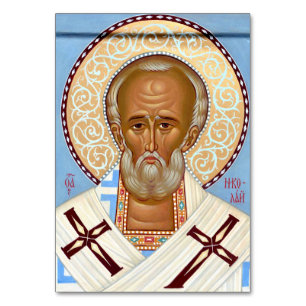 Hl. Nikolaus von Myra Premium-Orthodoxe Kunst Tischnummer
