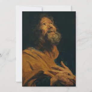 Hl. Petrus von Antoon van Dyck Feiertagskarte