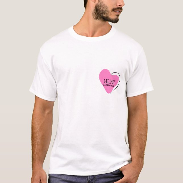 HLHS-Kampf Rosa T-Shirt (Vorderseite)